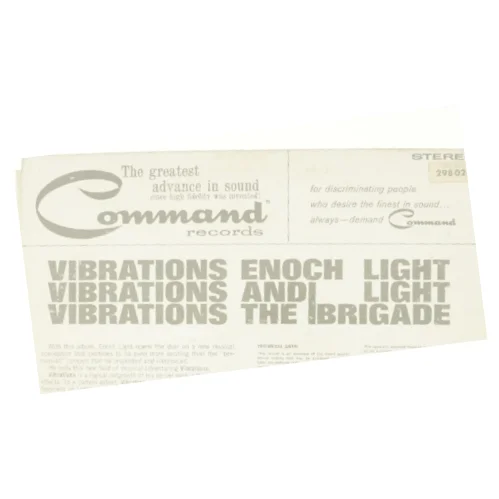 Vibrations, enoch light and the light brigade