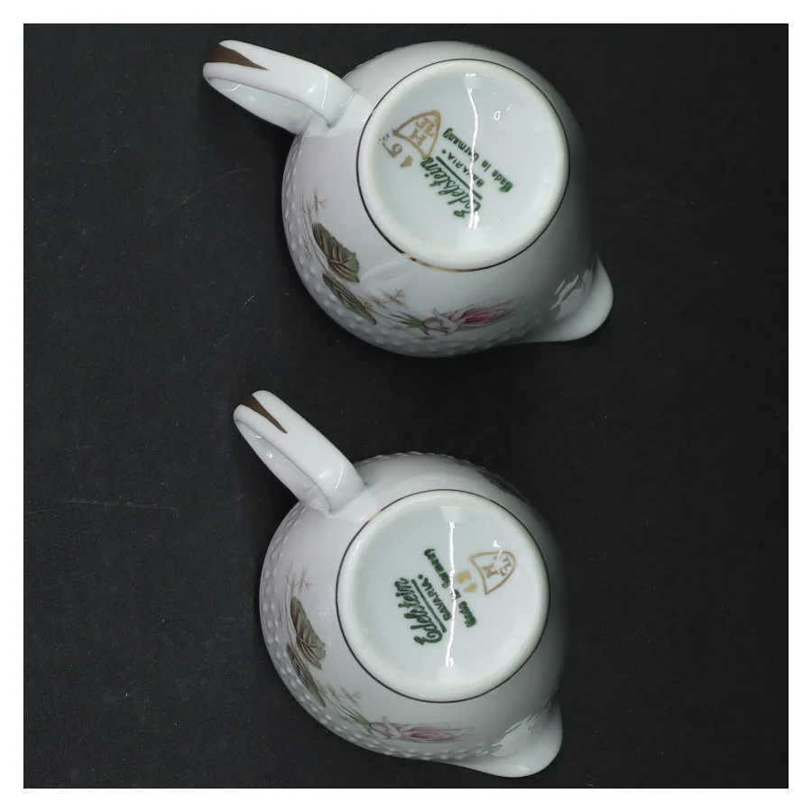 Flødekander med blomstermotiv fra Edelstein