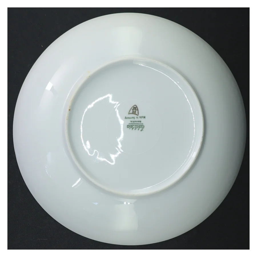 Blomsterdekoreret porcelænsskål fra Edelstein (str. 22 cm)