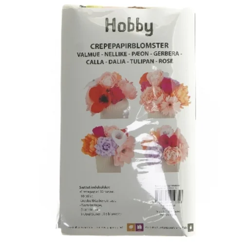 Crepepapirblomster sæt fra Wolly & Co (str. 26x16 cm)