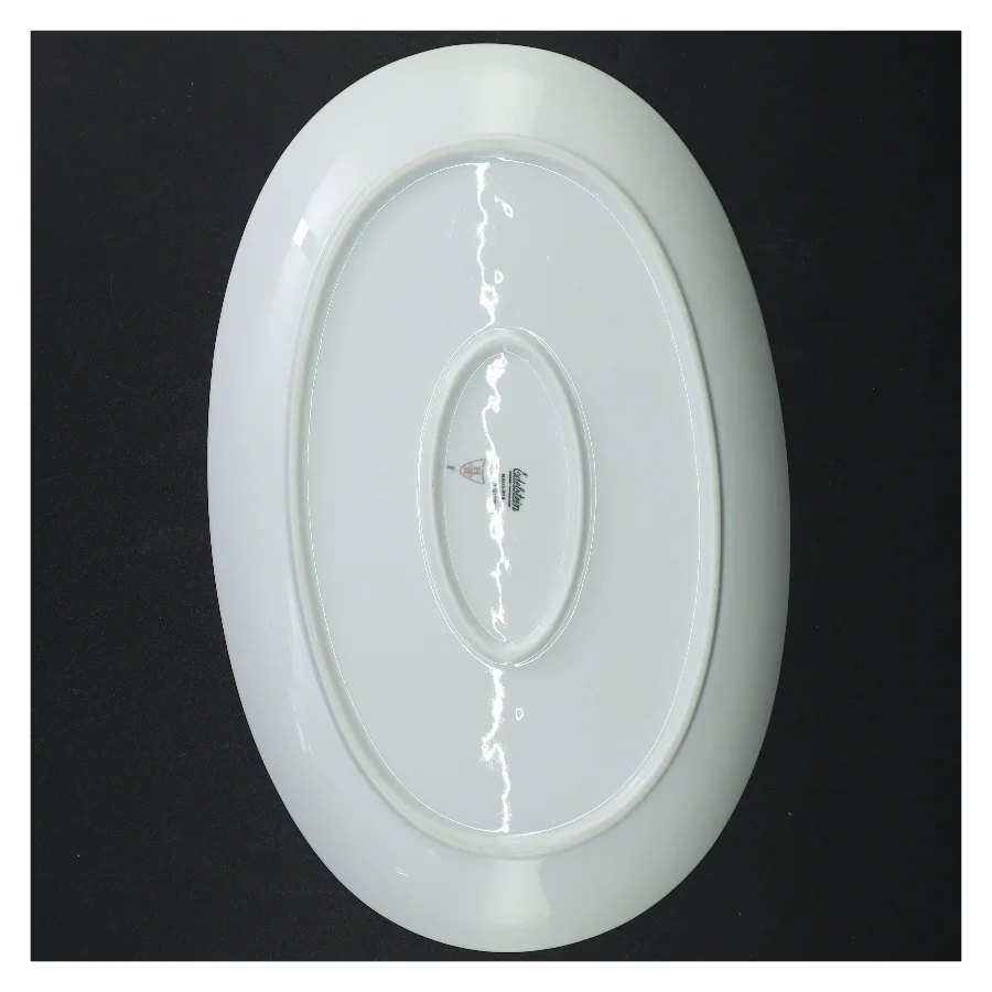 Ovalt fad med blomstermotiv fra Edelstein (str. 33 x 21 cm)