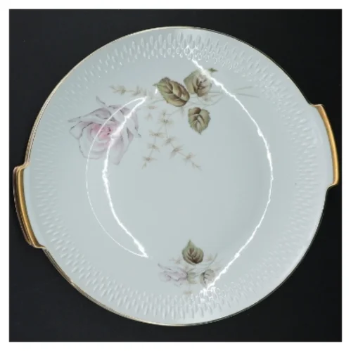 Porcelæns fade x 2 med rosendekoration fra Edelstein (str. 30 cm)