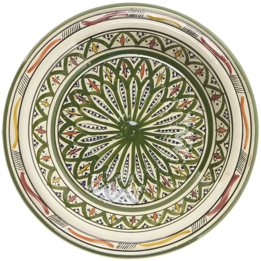 Marokkansk keramisk skål (str. Ø 36 cm)