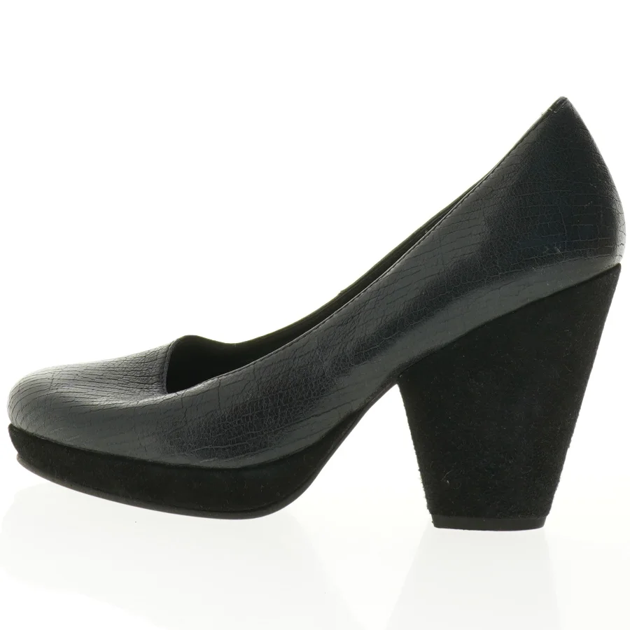 Sorte pumps i læderlook fra Gardenia Copenhagen (str. 39)