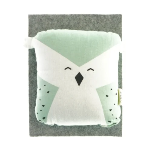 Ugle pude i mintgrøn