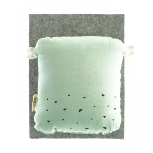 Ugle pude i mintgrøn