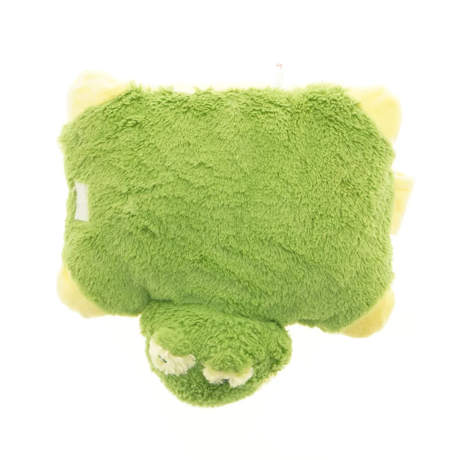 Grøn og gul bamse frø (str. 31 x 30 cm)