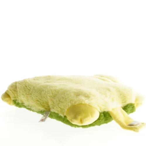 Grøn og gul bamse frø (str. 31 x 30 cm)