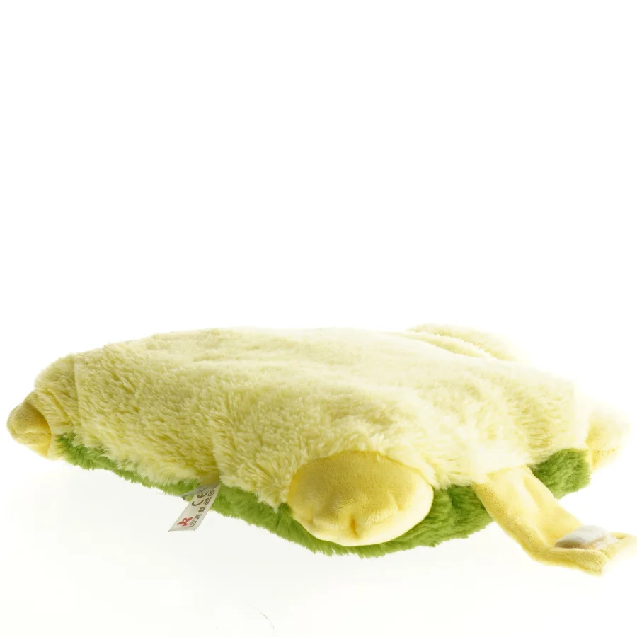 Grøn og gul bamse frø (str. 31 x 30 cm)