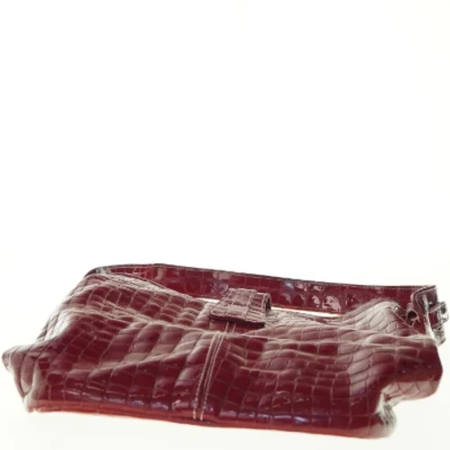 Rød skuldertaske (str. 33 x 27 cm)