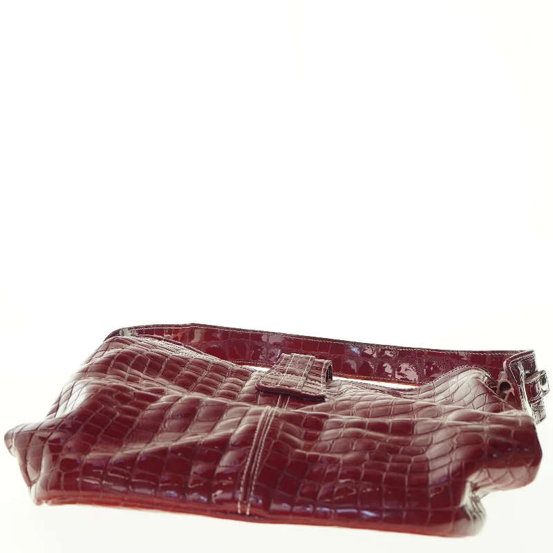 Rød skuldertaske (str. 33 x 27 cm)