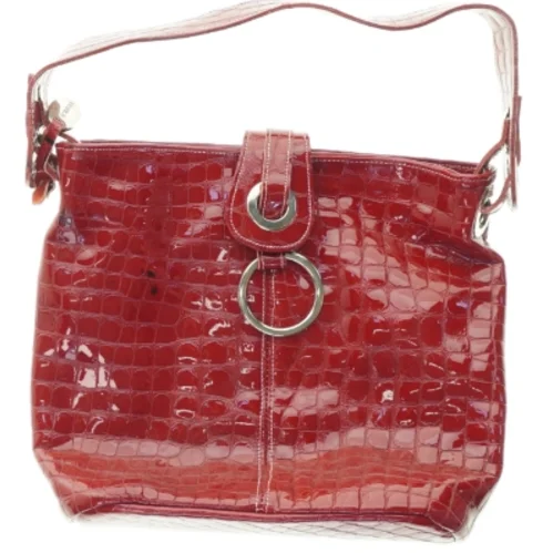 Rød skuldertaske (str. 33 x 27 cm)