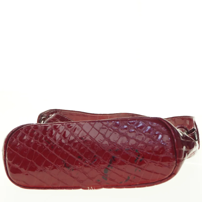 Rød skuldertaske (str. 33 x 27 cm)