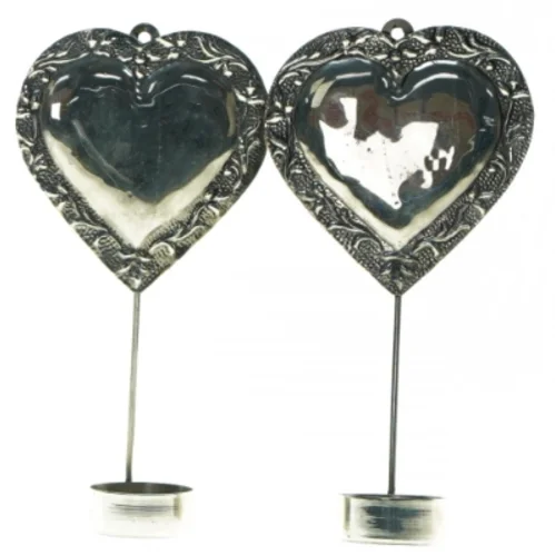 Hjerter Lysestager (str. 20 cm)