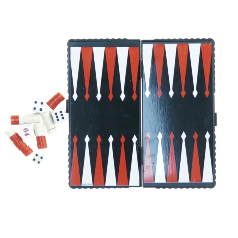 Mini backgammon fra Ukendt (str. 12 x 12)
