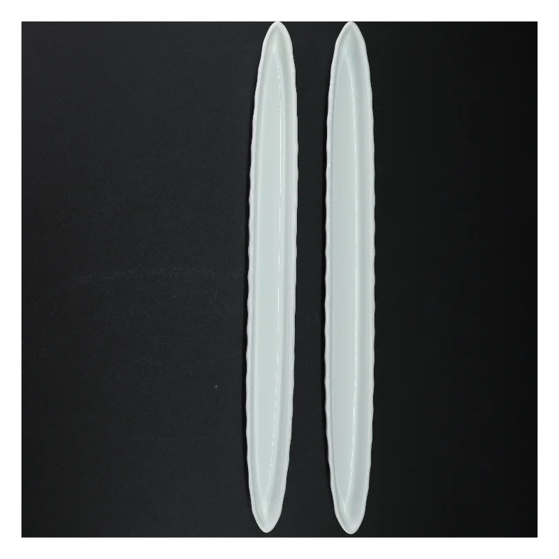 Lange porcelænsfade (str. 40 x 4 cm)