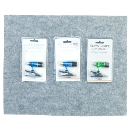 Klips lampe (3 stk) fra Tiger 