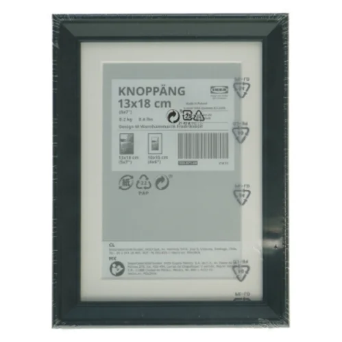 Sort ramme fra IKEA (str. 13 x 18 cm)