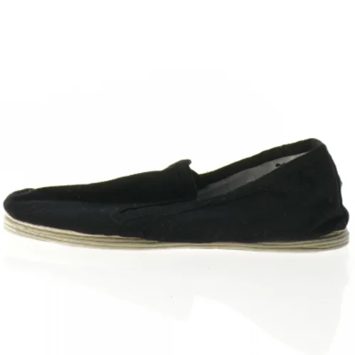 Sorte stof-tøfler (str. 32)