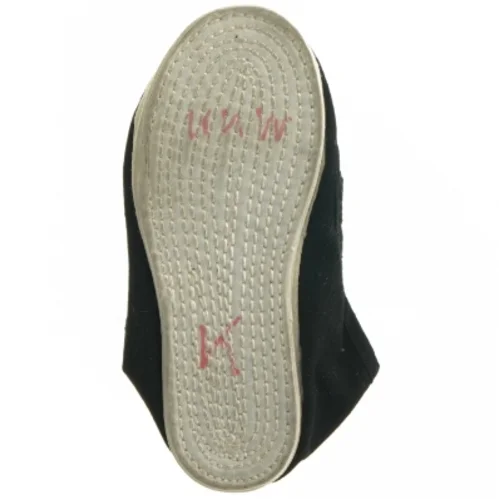 Sorte stof-tøfler (str. 32)