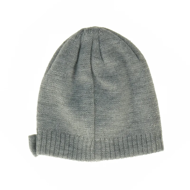 Grå strik hue med Frost applikation fra Disney (str. 3 til 5 og 19 x 18 cm)