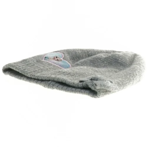 Grå strik hue med Frost applikation fra Disney (str. 3 til 5 og 19 x 18 cm)