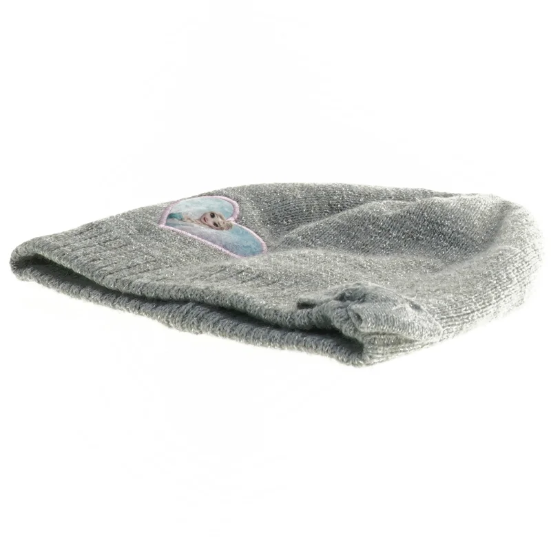 Grå strik hue med Frost applikation fra Disney (str. 3 til 5 og 19 x 18 cm)