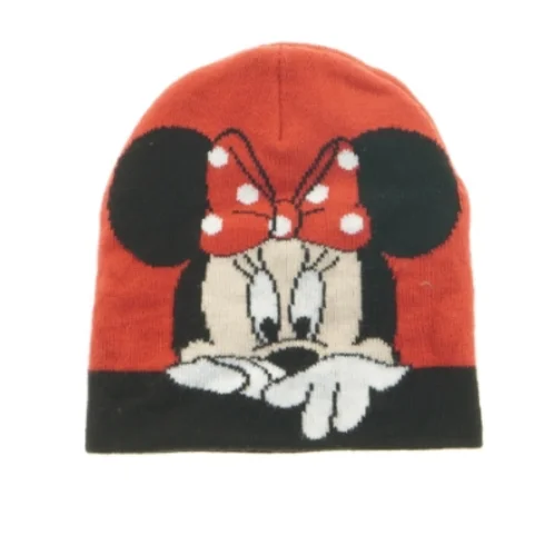 Rød Minnie Mouse børnehue fra Disney (str. 19 x 18 cm)