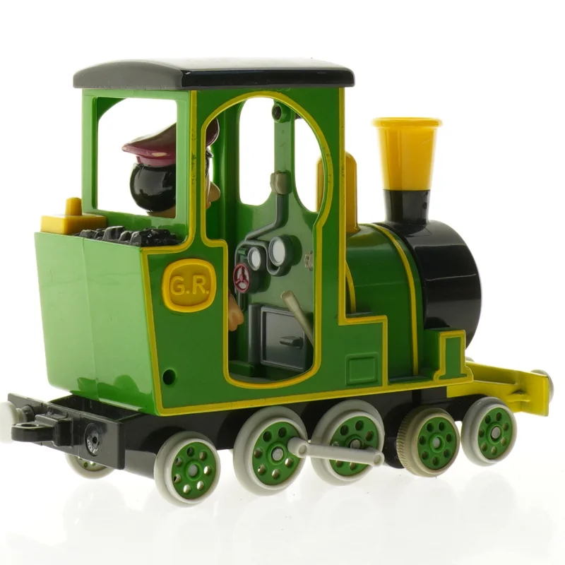 Grønt legetøjstog med figur (str. 21 x 14 x 7 cm)