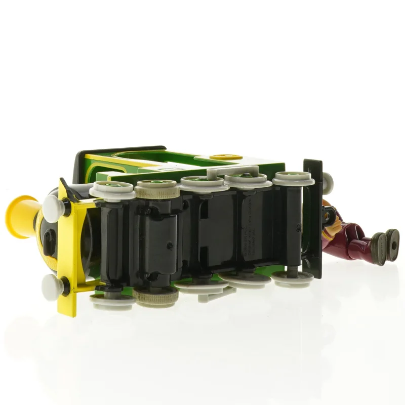 Grønt legetøjstog med figur (str. 21 x 14 x 7 cm)