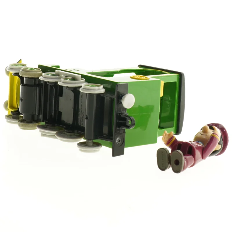 Grønt legetøjstog med figur (str. 21 x 14 x 7 cm)