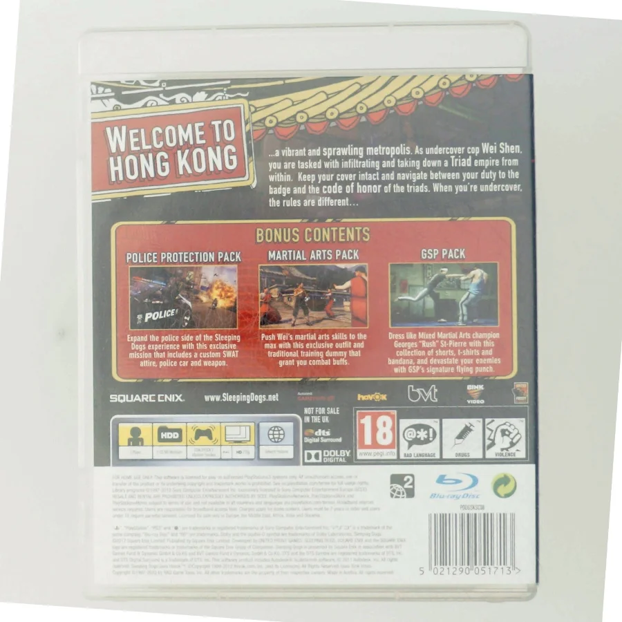 Sleeping Dogs Nordic Edition til PS3 fra SQUARE ENIX