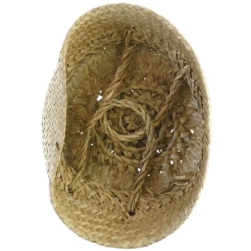 Flettet kurv med låg (str. 22x13 cm)