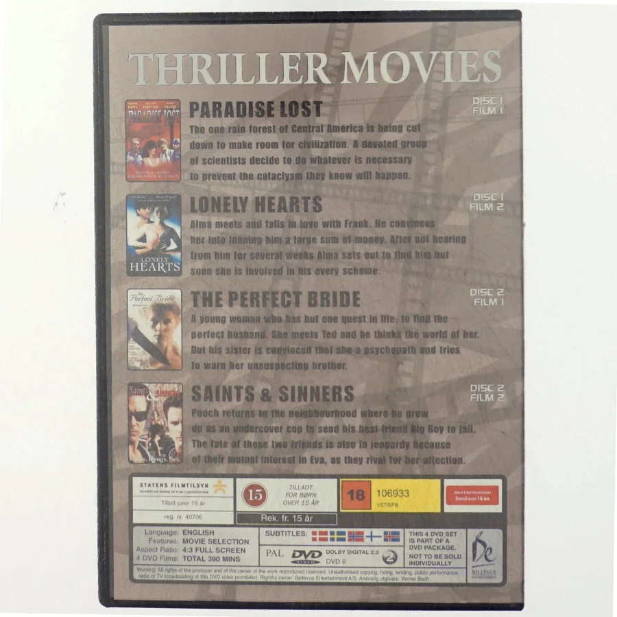 Thriller movies