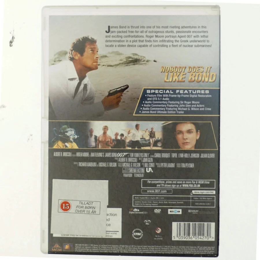 For your eyes only, 007