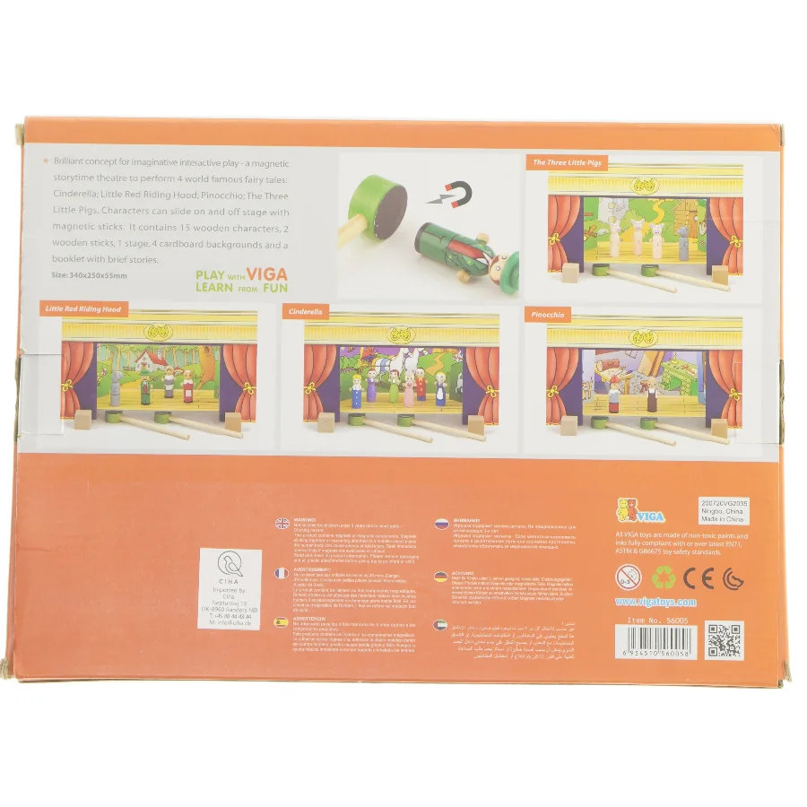 Magnetisk teater med 4 scener (str. 33,5x25 cm)