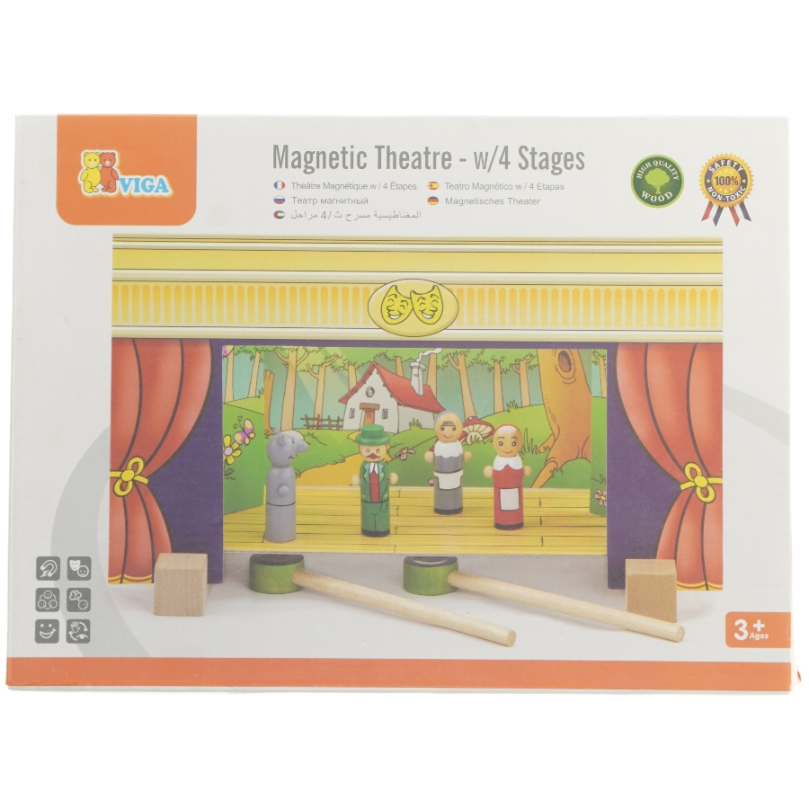 Magnetisk teater med 4 scener (str. 33,5x25 cm)