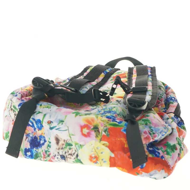 Blomstret Molo rygsæk med vedhæng (str. 43x17x34 cm)