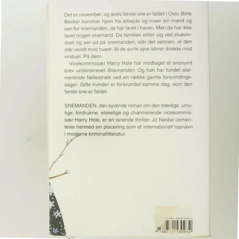 Snemanden af Jo Nesbø (Bog)