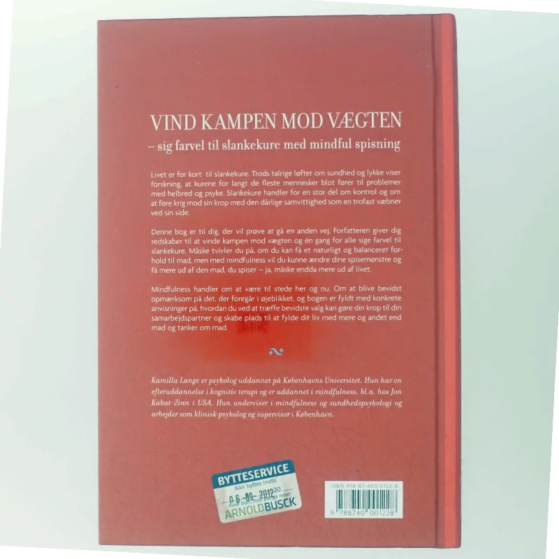 Vind kampen mod vægten : sig farvel til slankekure med mindful spisning af Kamilla Lange (Bog)