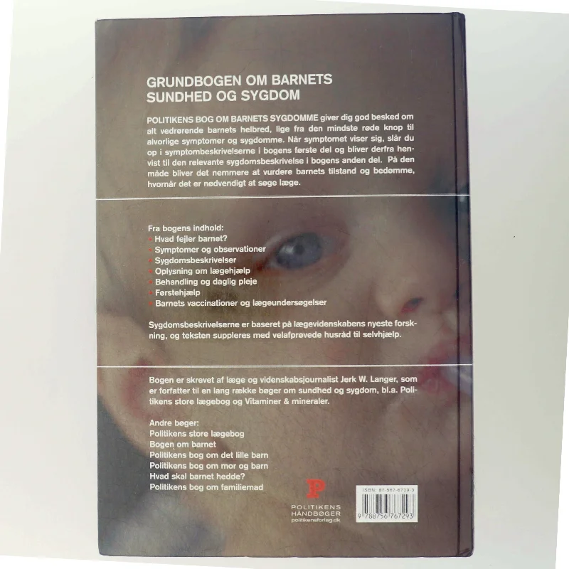 Politikens bog om barnets sygdomme af Jerk W. Langer (Bog)