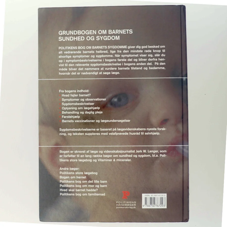 Politikens bog om barnets sygdomme af Jerk W. Langer (Bog)