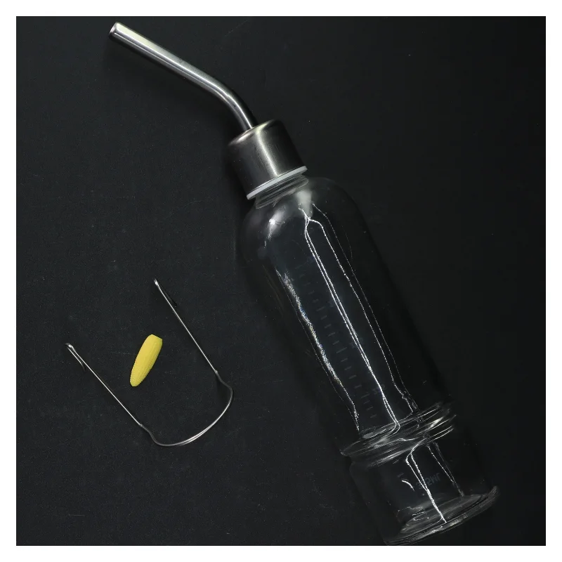 Vandflaske af glas til kaniner (str. 355 mililiter)