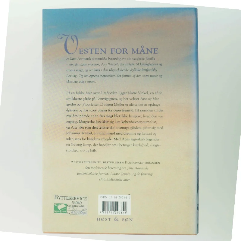 Vesten for måne af Jane Aamund (Bog)