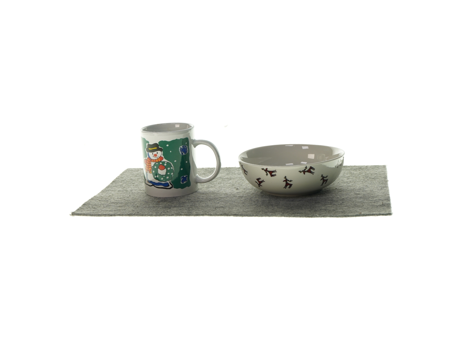 Julekop og juleskål fra Søstrene Grene (str. 5 x 15 og 11 x 9cm)