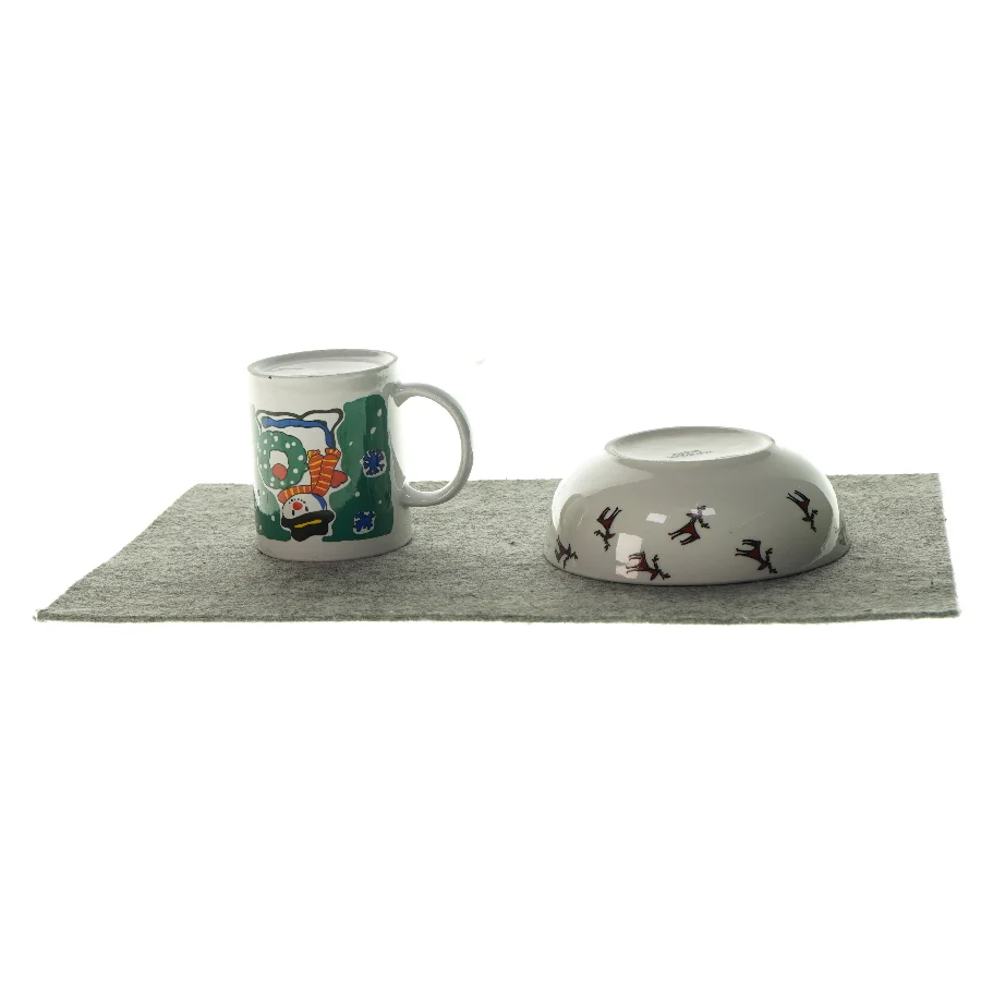 Julekop og juleskål fra Søstrene Grene (str. 5 x 15 og 11 x 9cm)