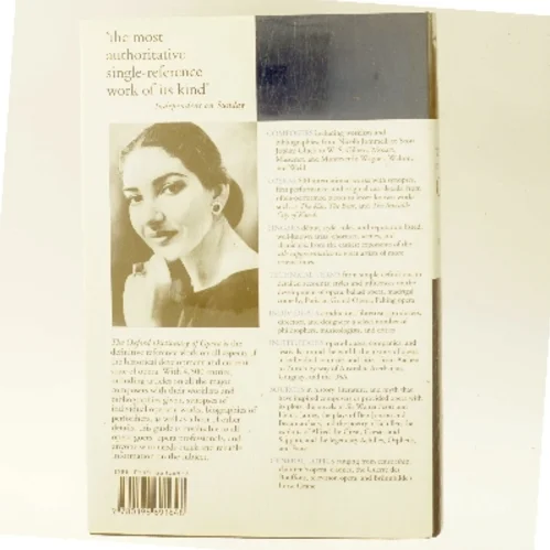 The Oxford dictionary of opera af Joyce Bourne, John Warrack, Ewan West (Bog)