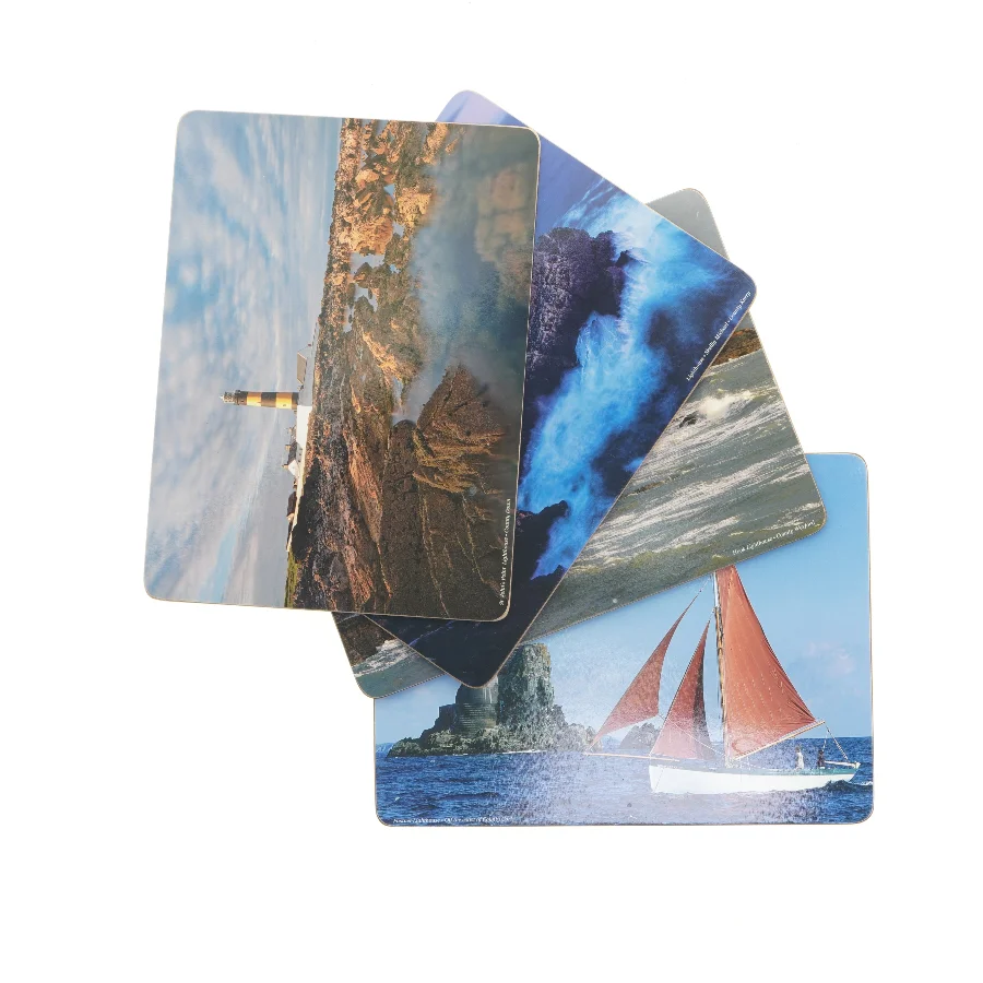 Coasters med irske fyrtårne (str. 29 x 21,5 cm)