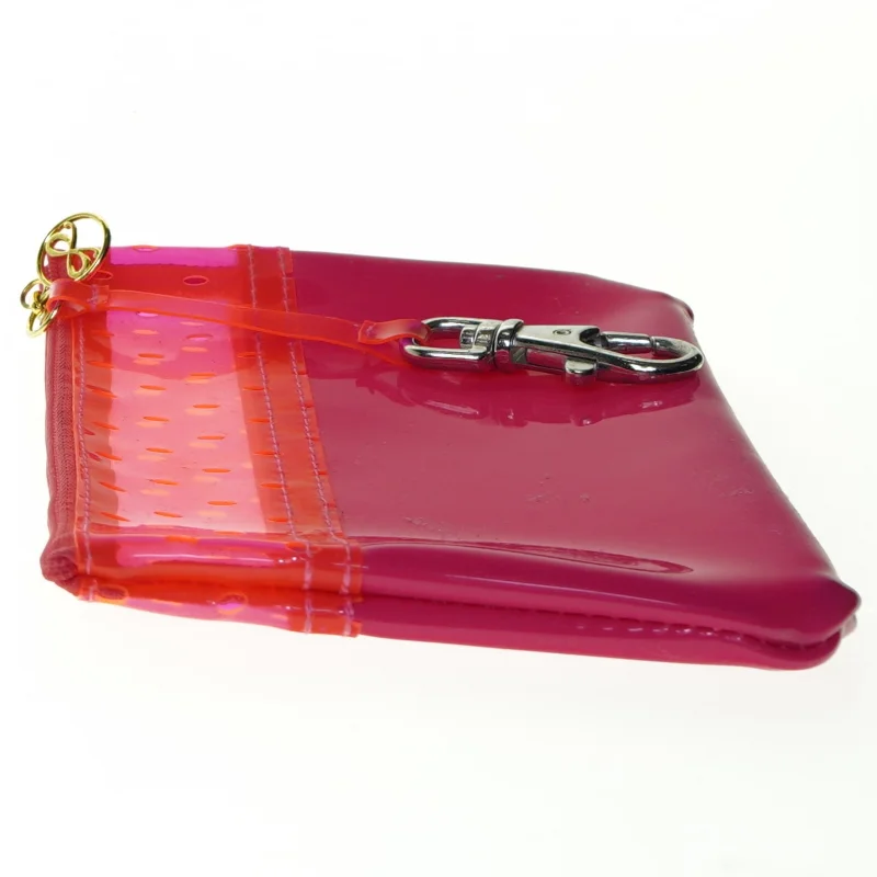Pink taskepung i plast (str. 20 x 13 cm)