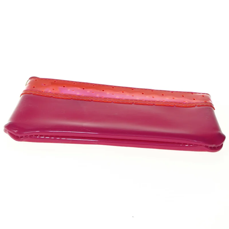 Pink taskepung i plast (str. 20 x 13 cm)